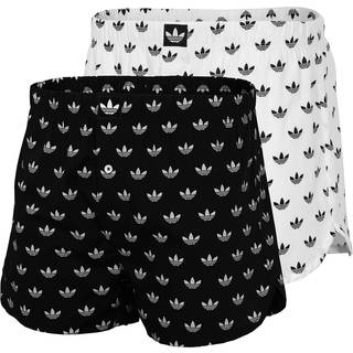 Comfort Core Cotton Icon Woven boxershorts, 2 par - Black / White - XL