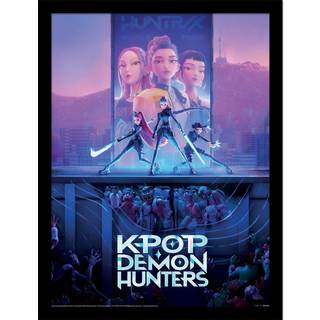 KPop Demon Hunters Collector Print Framed Poster Movie Key Art