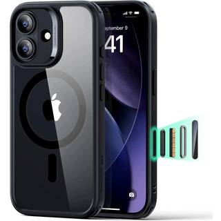 iPhone 17 ESR Classic Hybrid Cover m. Indbygget Camera Control Knap - MagSafe Kompatibel - Gennemsigtig / Sort