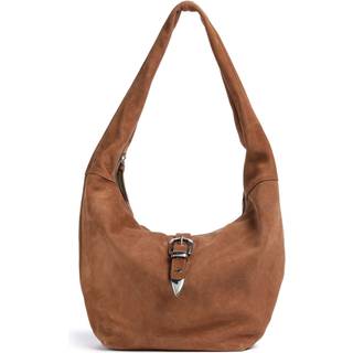 Les Visionnaires Claudine Rebel Cozy Hobo bag cognac
