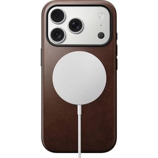 iPhone 17 Pro - Nomad Modern Horween Leather Cover - MagSafe Kompatibel - Rustic Brown