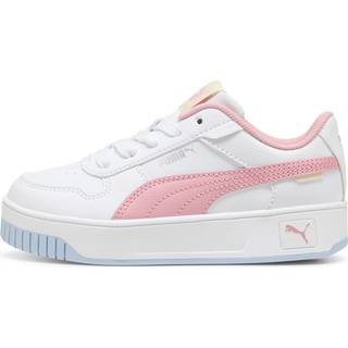 PUMA Carina Street Sneakers Kids, Shoes, White/Pinkscape/Silver, 29