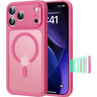 iPhone 17 Pro ESR Classic Hybrid Cover m. Indbygget Camera Control Knap - MagSafe Kompatibel - Mat Lyserød