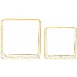 Vægreol-sæt Reja 35x15cm gul