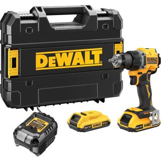 Dewalt DCD794D2T-QW 18V XR Bore-/skruemaskine med 2 stk. 2,0Ah batteri, lader og TSTAK