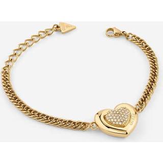 Guess JUBB05456JWYGS Damen-Armband Herz Pave Goldfarben S