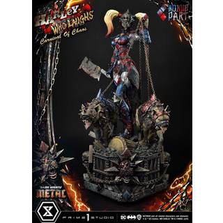 Dark Nights: Metal Museum Masterline Series Statue 1/3 Harley Quinn Who Laughs Concept Design by Caelos D`anda Deluxe Bonus Version 78 cm