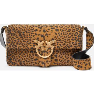 Pinko Love One Classic Slouchy Skuldertaske brun