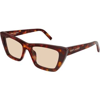 SAINT LAURENT Kvinde SL 276 MICA 064 Solbriller Acetat Havana Brun Cat Eye