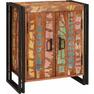 Natskab Flerfarvet 38 x 33 x 58 cm Massivt genanvendt træ