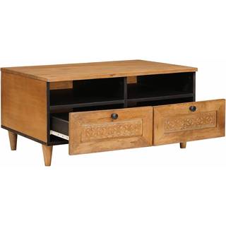 Sofabord med skuffe Lys Brun 80 x 54 x 40 cm Massivt akacietræ