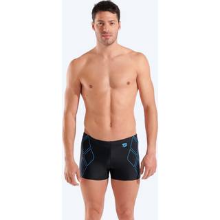 Arena trunks til mænd - Graphic - Sort/lyseblå