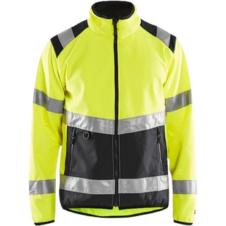 Blåkläder High Vis Light Softshell Jakke - High Vis Gul/Sort - M