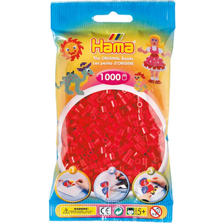 Hama midi perler 1000 stk. - rød (På lager i butik)