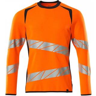 MASCOT ACCELERATE SAFE sweatshirt, hi-vis orange/mørk marine - L