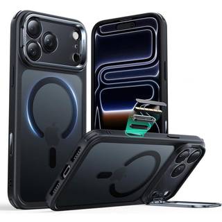ESR iPhone 17 Pro Classic Hybrid Stash Cover m. Kickstand - MagSafe Kompatibel - Mat Sort