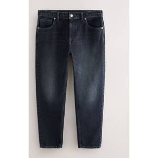 Next Black Regular Tapered Fit Vintage Wash Denim Jeans