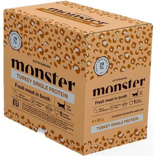 Monster Cat Pouches Adult Turkey - 8x85 g