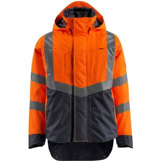 MASCOT SAFE SUPREME Harlow skaljakke, hi-vis orange/mørk marine - M