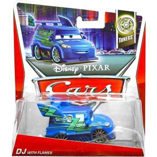 Disney/Pixar Cars 2012 Tuners Die-Cast DJ med flammer #3/10 1:55 skala