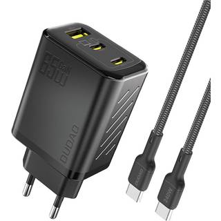 Dudao A29C 65W GaN Wall Charger + USB-C Cable - Black