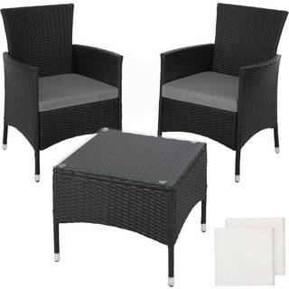 Polyrattan havemøbelsæt Bern - sort