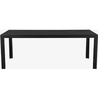 Noah havebord, sort, 205x90 cm