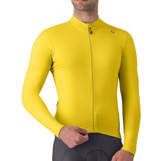Castelli Espresso Thermal langærmet cykeltrøje mango mojito/dark gray - Størrelse Large