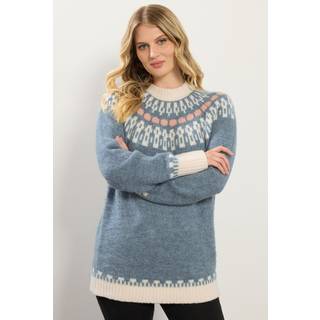 Lts Tall Blue Fairisle Knitted Jumper Size 22-24