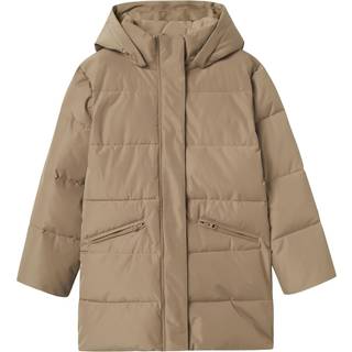 NAME IT Puffer Lang Jakke Medow03 Pure Cashmere