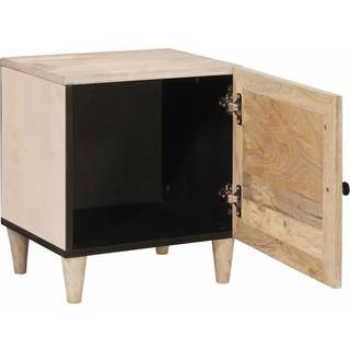 Sengebord Beige 40 x 33 x 46 cm Massivt mangotræ