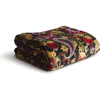 Vera Bradley kvinnors fleece överdimensionerade kast filt midnatt trädgård paisley