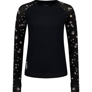 Mons Royale Women's Bella Tech L/S Merino undertøj Damer størrelse M farve sort