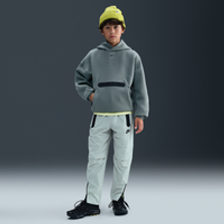 Vævede Nike Tech-bukser til større børn (drenge) - grå - XS