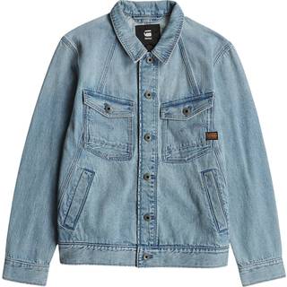 A-Line Slim Denim Jacket - sun faded pacific blue - Men