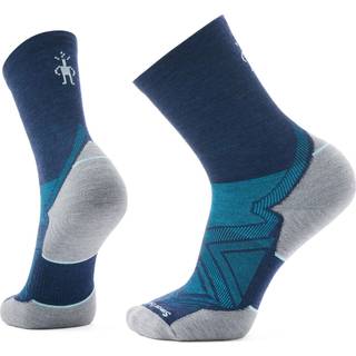 Smartwool Run Targeted Cushion Mid Crew Uldstrømper Str. L 42-45 Deep Navy til komfortabel løboplevelse