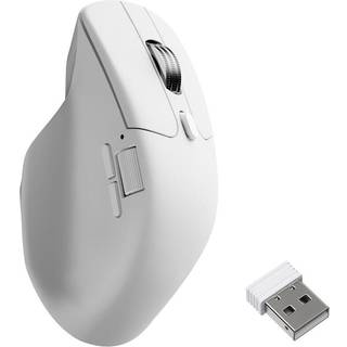 Keychron M6 Light 86g Wireless 8K - Vertical mouse - Optisk - 6 knapper - Hvid