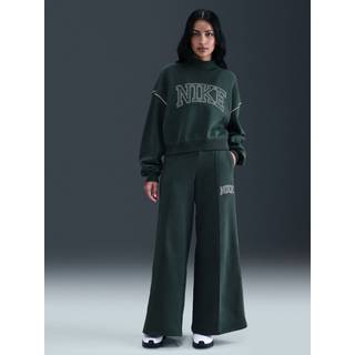 Nike Phoenix Fleece-sweatpants med brede ben til kvinder - grøn - grøn - M (EU 40-42)