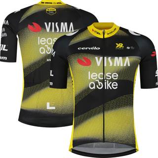 Visma Lease a Bike TDF Replica cykeltrøje korte ærmer herre - Størrelse XX-Large
