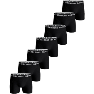 Björn Borg 7-pak Cotton Stretch Boxer - Black - X-Large * Kampagne *