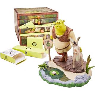 CC Countdown -tegn af Numskull 2024 Shrek & Donkey Collectible Figur - Official Shrek Merchandise - Buildable Adventskalenderstatue