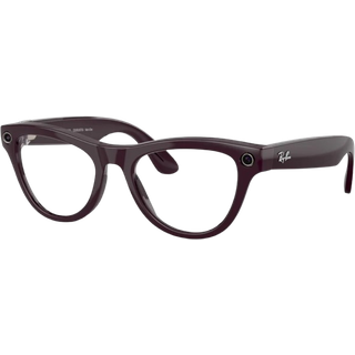 Ray - Ban Unisex Meta RW4014 Skyler 6701CH Solbriller Injiceret Violet Transparent Geometrisk Overgange Fotokromatisk