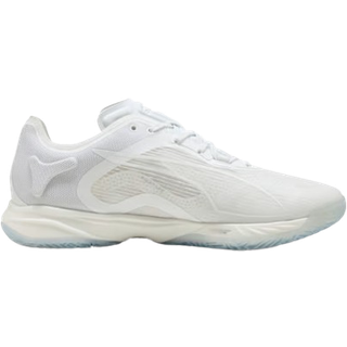 PUMA Accelerate NITROâ¢ SQD 4 Handball Shoes Unisex, Shoes, White/Silver, 38