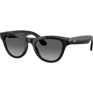 Ray - Ban Unisex Meta RW4014 Skyler 601/T3 Solbriller Injiceret Sort Grå Geometrisk Polariseret Skygge