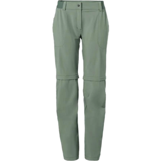 Vaude Women's Farley Stretch Zip Off Pants II Trekking bukser Damer størrelse 38 - Regular farve olivengrøn