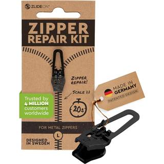 Zlideon Zipper Pull Replacement - 1st Black (XS) - Instant dragkedja Bytesreglage för metall- och plastdragare