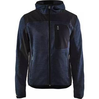 Blåkläder 4930 Strikket jakke med softshell / Strikket jakke med softshell - 3XL - Mørk Marineblå/Sort