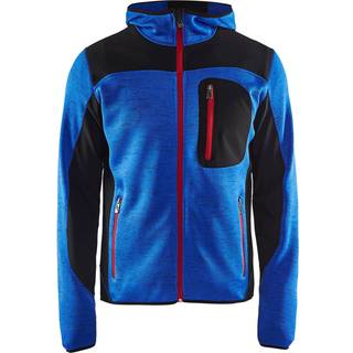 Blåkläder 4930 Strikket jakke med softshell / Strikket jakke med softshell - M - Koboltblå/Sort