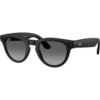 Ray - Ban Unisex Meta RW4013 Headliner 601ST3 Solbriller Injiceret Sort Grå Pantos Polariseret Skygge