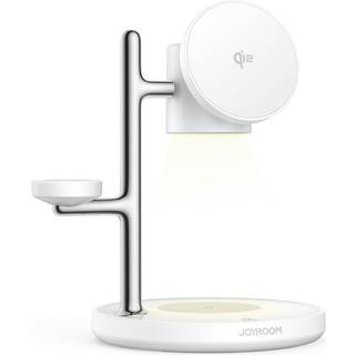 Joyroom Desktop 4-i-1 Qi2 Trådløs Oplader – Hvid